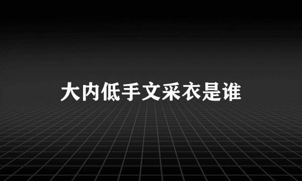 大内低手文采衣是谁