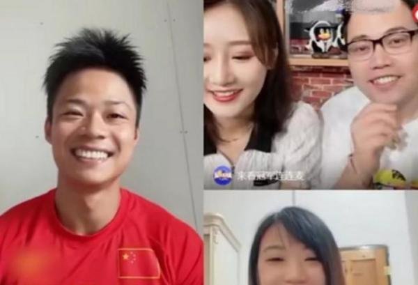 苏炳添和老婆爱情保鲜秘诀!直播间表白老婆,给网友喂狗粮!