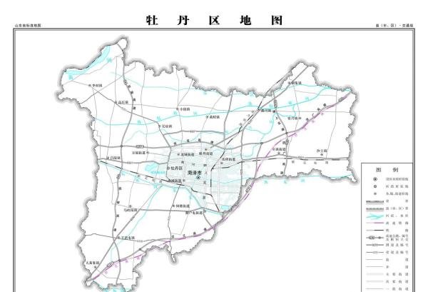 菏泽市牡丹区地图