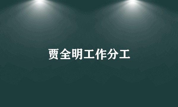 贾全明工作分工