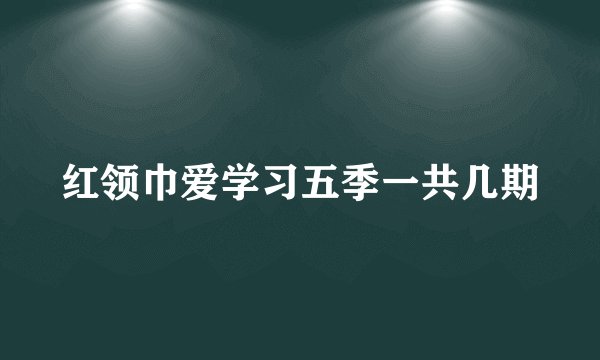 红领巾爱学习五季一共几期
