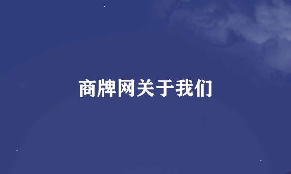 商牌网关于我们