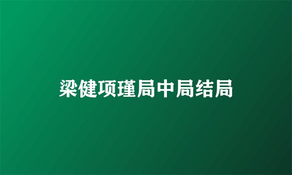 梁健项瑾局中局结局