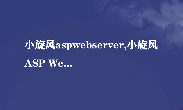 小旋风aspwebserver,小旋风ASP Web服务器：复活的经典