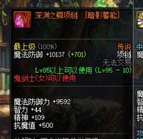 DNF100版本暗殿骑士完美BUFF换装