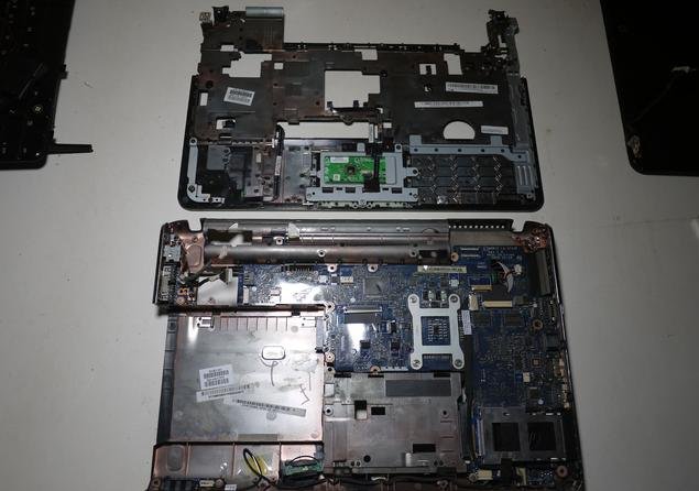 惠普compaq 515笔记本的拆解流程