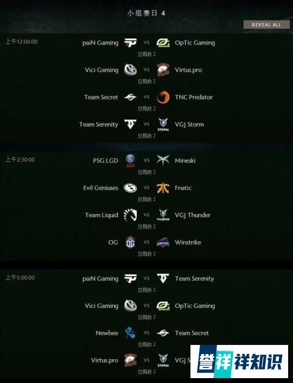 Ti8分组、小组赛程、全明星赛今日出炉!