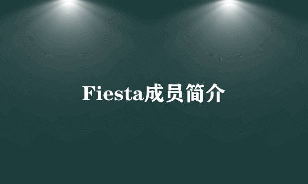 Fiesta成员简介