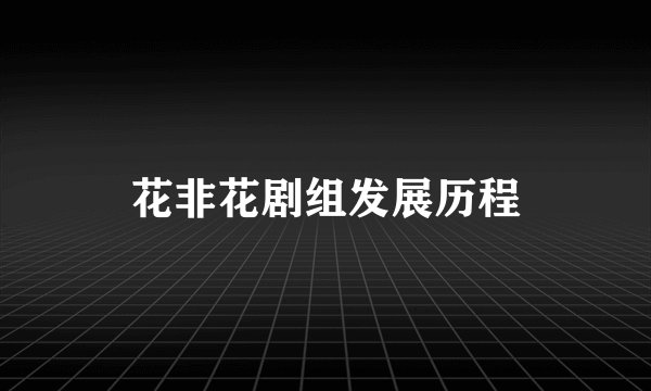 花非花剧组发展历程