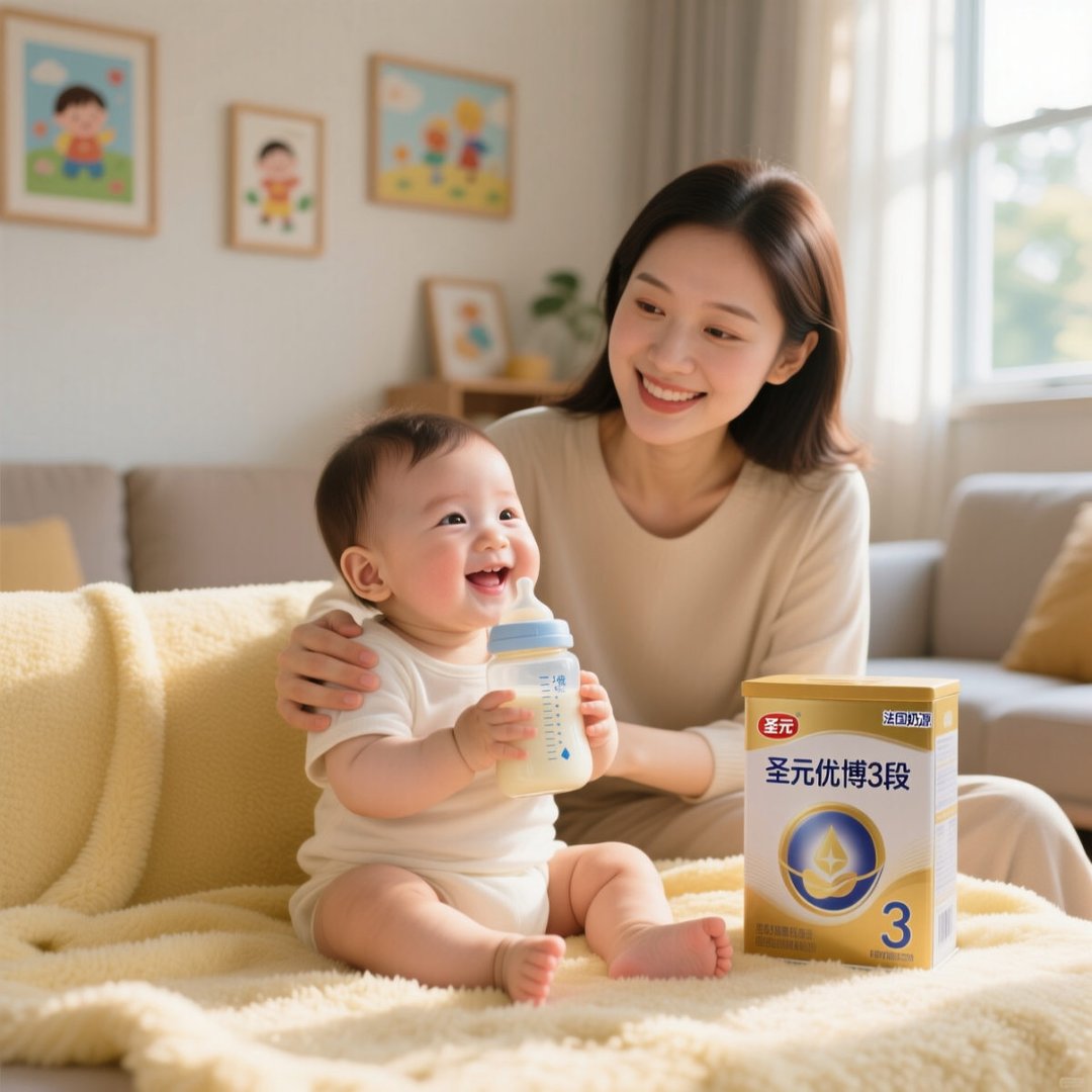 孩子生长慢喝圣元优博哪款3段奶粉呢