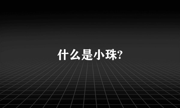 什么是小珠?