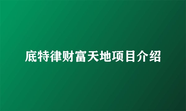 底特律财富天地项目介绍