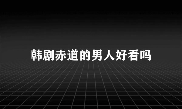 韩剧赤道的男人好看吗