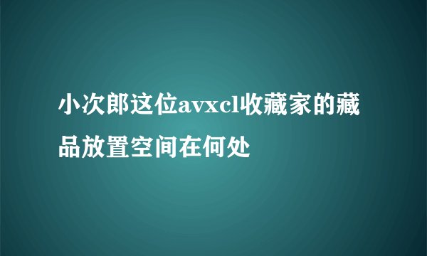 小次郎这位avxcl收藏家的藏品放置空间在何处