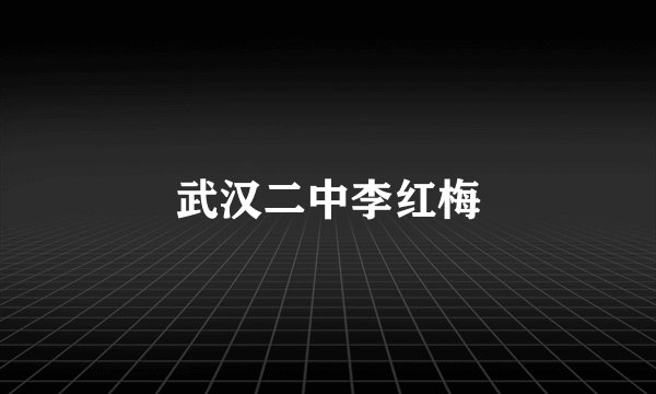 武汉二中李红梅