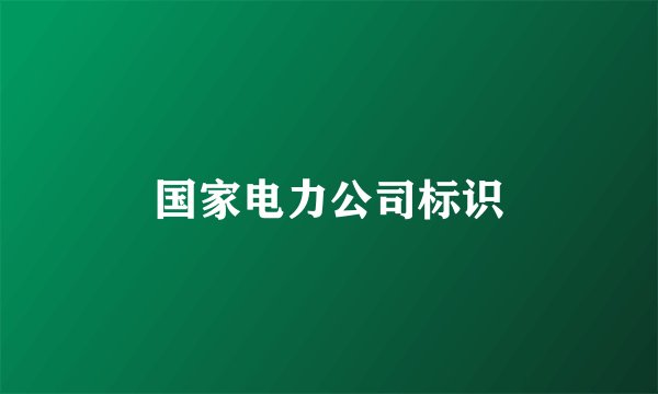 国家电力公司标识