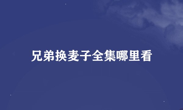 兄弟换麦子全集哪里看
