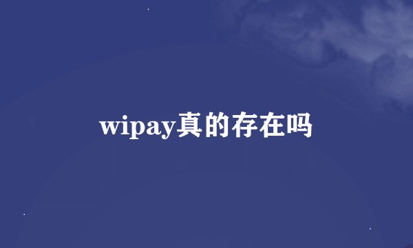 wipay真的存在吗