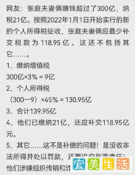 罚2100万！张庭夫妇TST被定性为传销，网传补税118亿