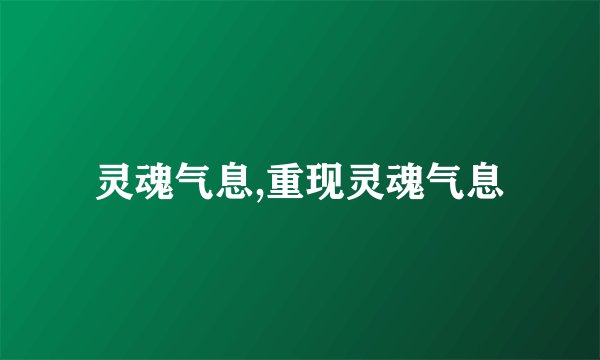 灵魂气息,重现灵魂气息