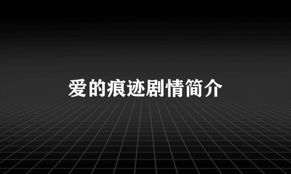 爱的痕迹剧情简介