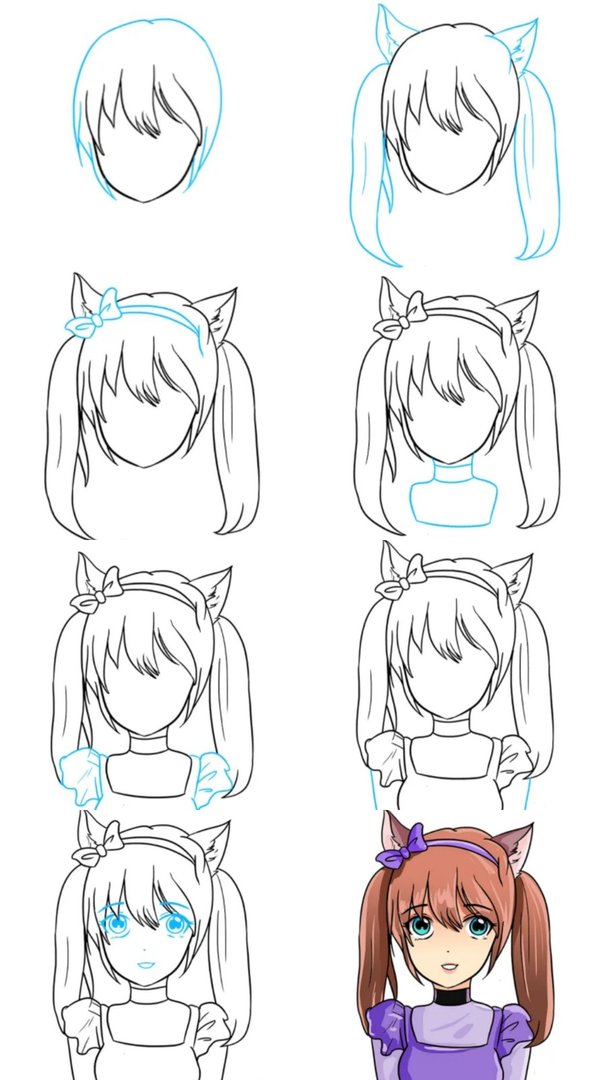 古风猫女怎么画