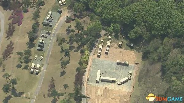 航拍美韩萨德部署现场：昔日高尔夫球场面目全非