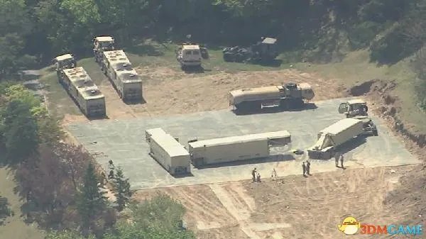 航拍美韩萨德部署现场：昔日高尔夫球场面目全非