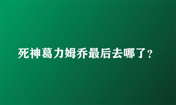 死神葛力姆乔最后去哪了？