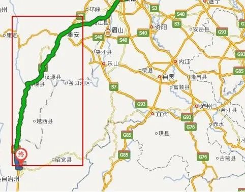 雅西高速途径哪些地方