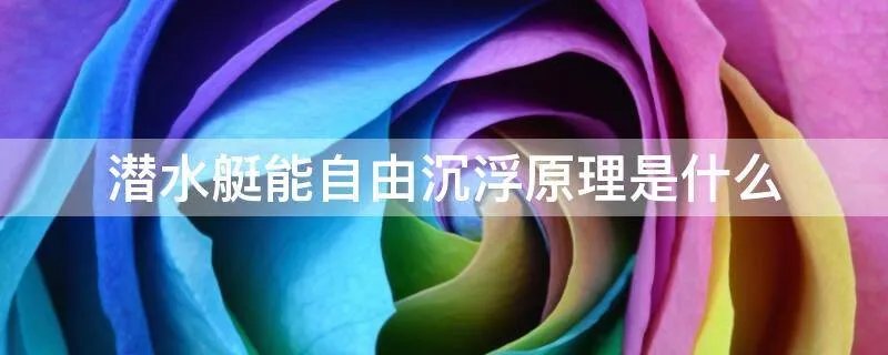 潜水艇能自由沉浮原理是什么