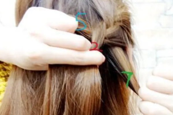 蜈蚣辫的编法图解