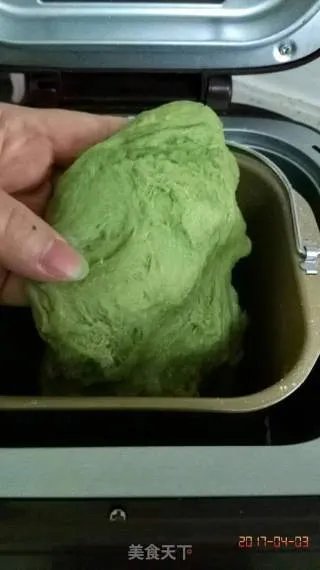 青蛙挤挤面包（抹茶豆沙包）