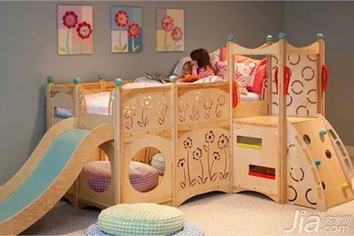 带滑梯的儿童床有哪些 带滑梯的儿童床装修风格