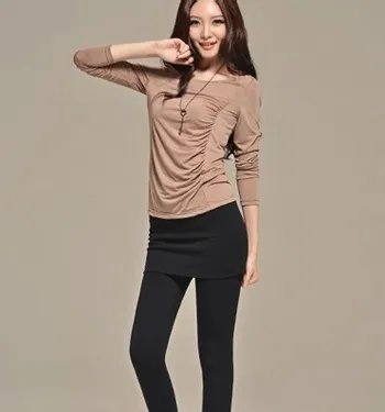 秋冬季节秀美腿必备的裙裤怎么搭配上衣