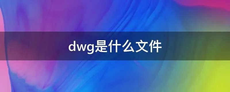 dwg是什么文件