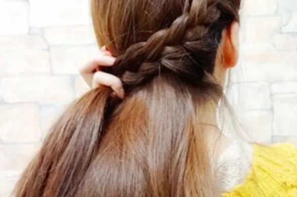 蜈蚣辫的编法图解