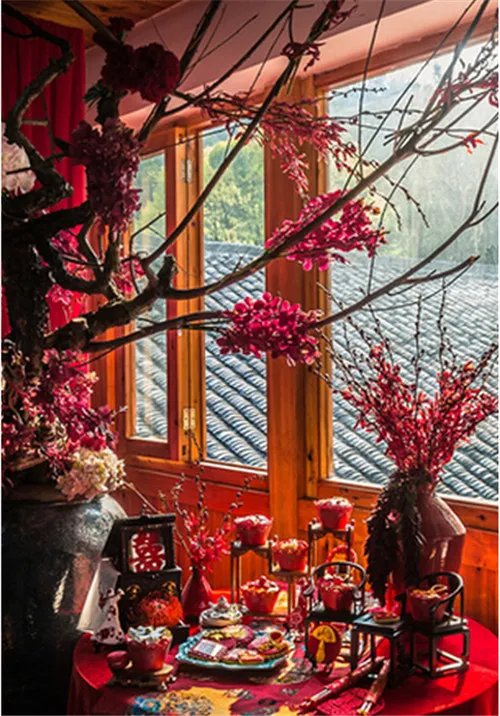 2018中式婚礼布置图片 为您打造古色古香的婚礼