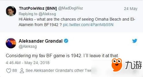 重温经典！曝《战地5》有望重制《战地1942》地图