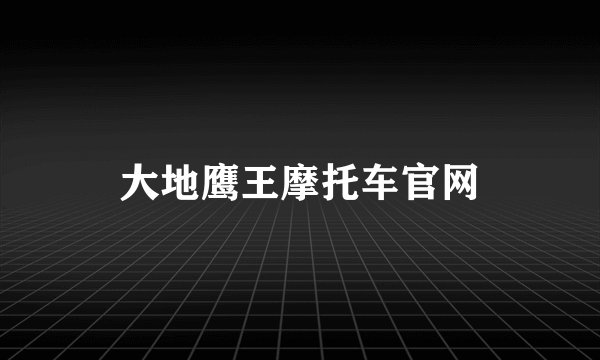 大地鹰王摩托车官网