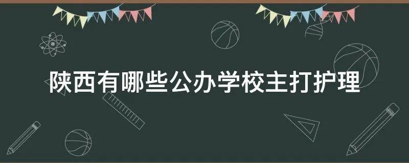 陕西有哪些公办学校主打护理