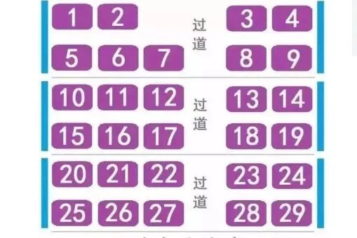 k9223次列车座位