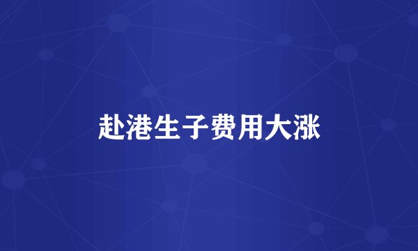 赴港生子费用大涨