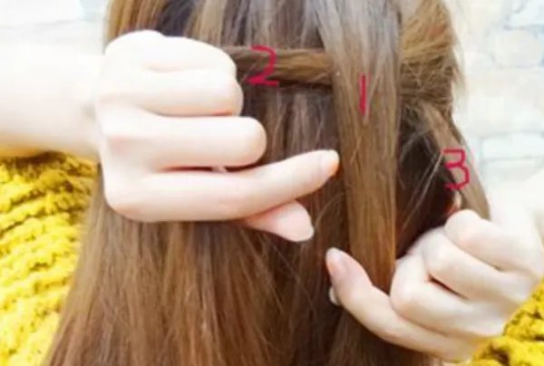 蜈蚣辫的编法图解