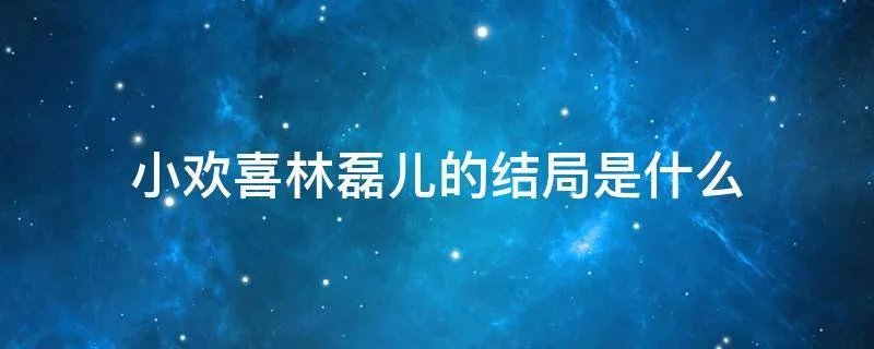 小欢喜林磊儿的结局是什么