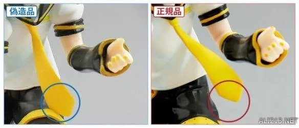 正版手办与盗版邪神大比拼 比一比就可以看出真假！