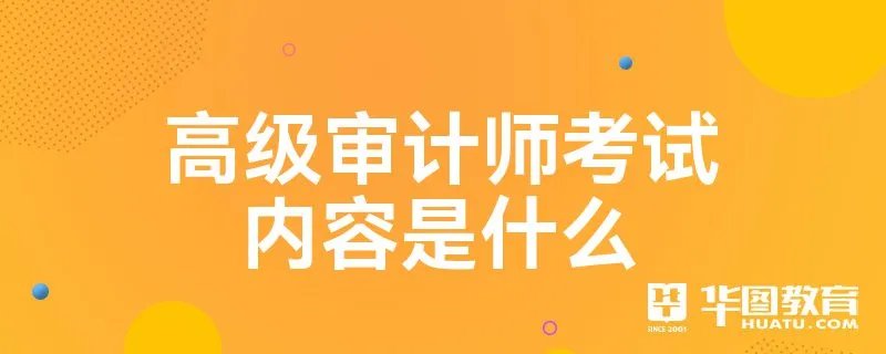 高级审计师考试内容是什么