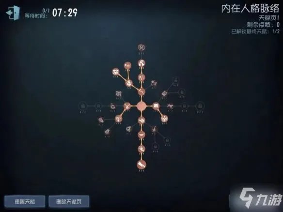 《第五人格》蜘蛛天赋加点图最新 蜘蛛天赋加点2022