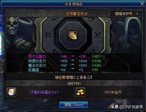 DNF增幅比强化成功率高,真的是这样吗?你有类似体验吗?