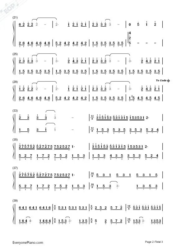 爱的纪念钢琴简谱